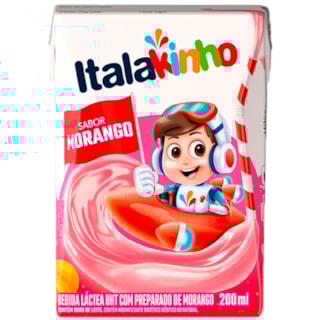 Bebida Láctea Italakinho Morango 200ml