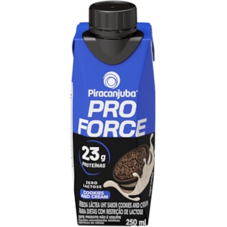 Bebida Láctea Piracanjuba Pro Force Sabor Cookies n' Cream 250ml