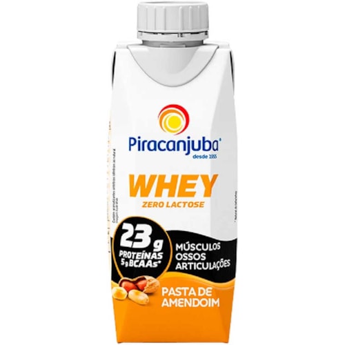 Bebida Láctea Piracanjuba Whey Pasta de Amendoim 250ml