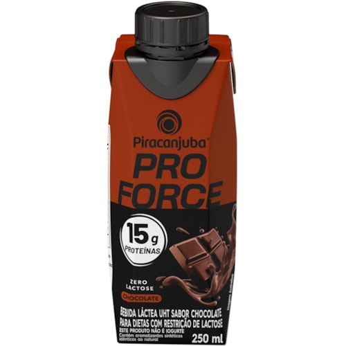Bebida Láctea Piracanjuba Whey Pro Force Sabor Chocolate 250ml