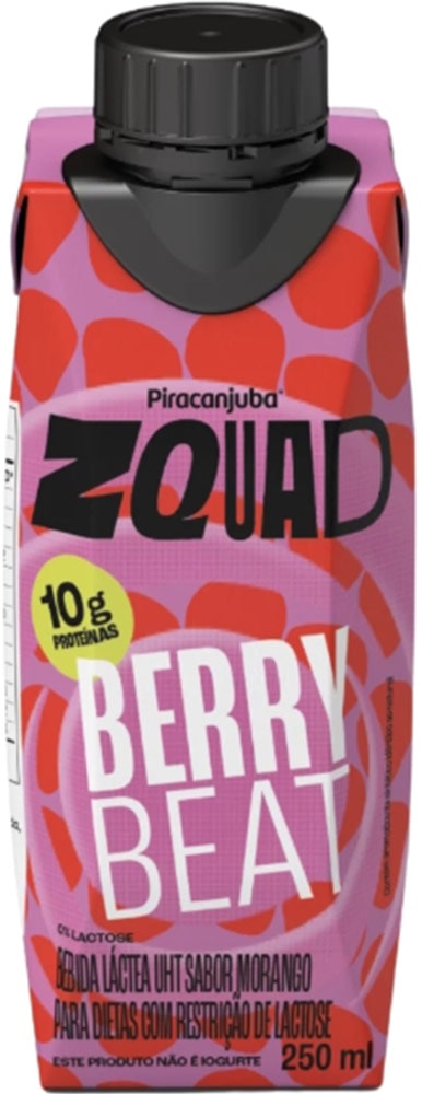 Bebida Láctea Piracanjuba Zquad Berry Beat 250ml - Destro