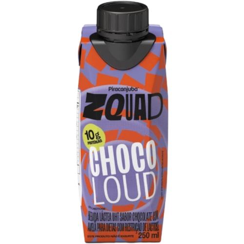 Bebida Láctea Piracanjuba Zquad Choco Loud 250ml