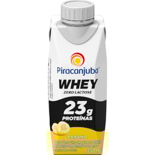 Bebida Piracanjuba Whey Zero Lactose Sabor Banana 250ml