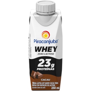 Bebida Piracanjuba Whey Zero Lactose Sabor Cacau 250ml