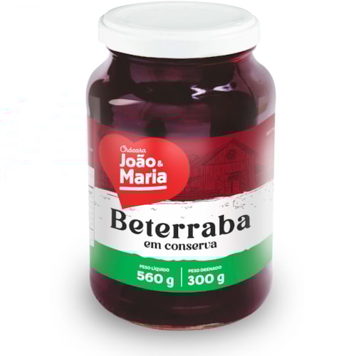 Beterraba em Conserva Chácara João e Maria 300g