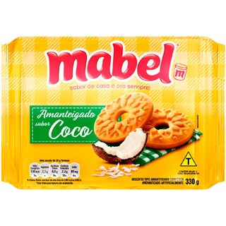 Biscoito Amanteigado Mabel Coco 330g