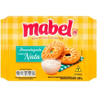 Biscoito Amanteigado Mabel Nata 330g
