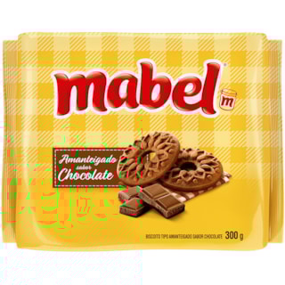 Biscoito Amanteigado Mabel Sabor Chocolate 300g