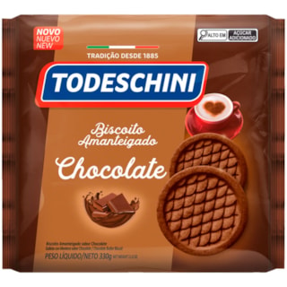 Biscoito Amanteigado Todeschini Sabor Chocolate 330g