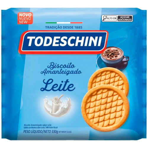 Biscoito Amanteigado Todeschini Sabor Leite 330g