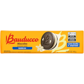 Biscoito Bauducco Recheado Com Baunilha 140g