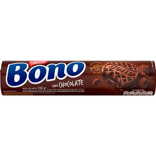 Biscoito Bono Recheado Chocolate Nestlé 126g - Destro