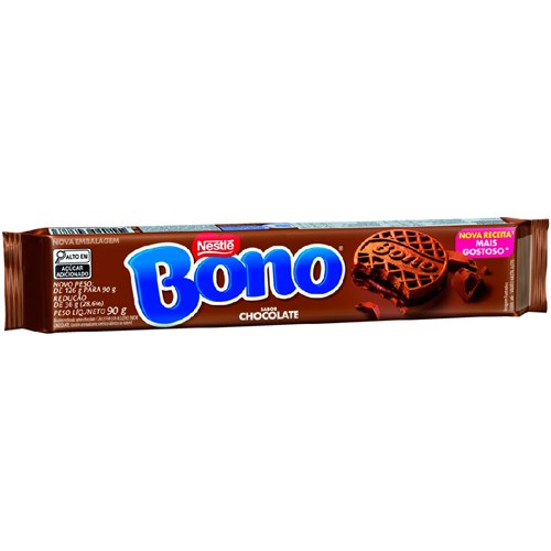 Biscoito Bono Recheado Sabor Chocolate 90g