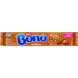 Biscoito Bono Recheado Sabor Doce de Leite 90g