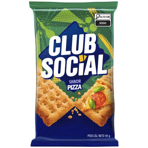 Biscoito Club Social Sabor Pizza 141g