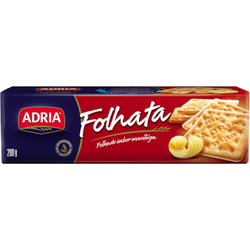 Biscoito Cream Cracker Folhata Adria 200g
