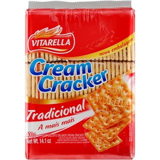 Biscoito Cream Cracker Vitarella Tradicional 400g