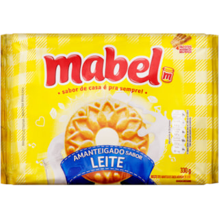 Biscoito Mabel Amanteigado Sabor Leite 330g