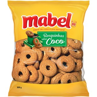 Biscoito Mabel Rosquinha Sabor Coco 300g