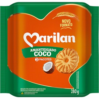 Biscoito Marilan Amanteigado Sabor Coco 280g