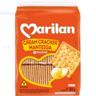 Biscoito Marilan Cream Cracker Manteiga 300g
