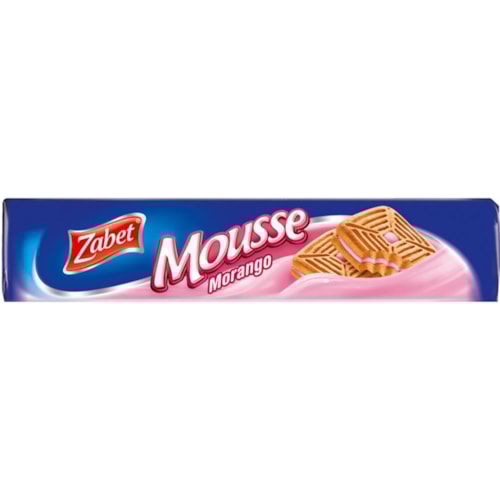 Biscoito Mousse Morango Zabet 145g