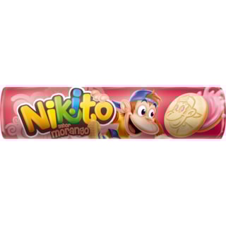 Biscoito Nikito Recheado Morango 135g