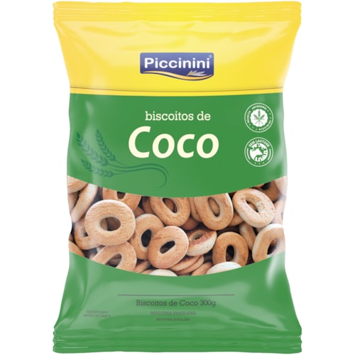 Biscoito Piccinini de Coco Rosquinha 300g