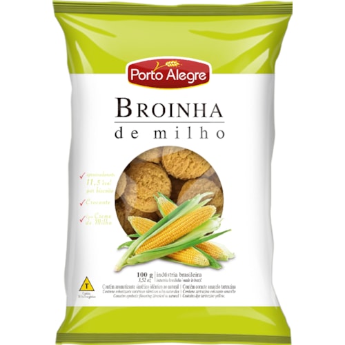 Biscoito Porto Alegre Broinha de Milho 100g