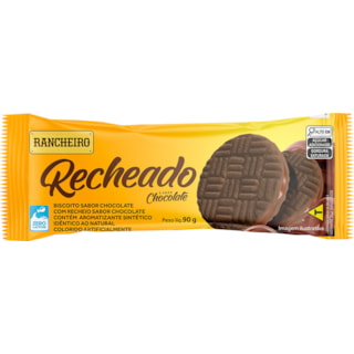 Biscoito Rancheiro Recheado Sabor Chocolate 90g