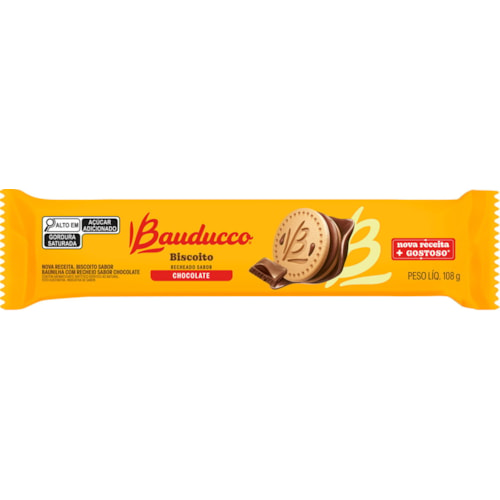 Biscoito Recheado Bauducco Chocolate 108g