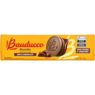 Biscoito Recheado Bauducco Duplo Chocolate 140g