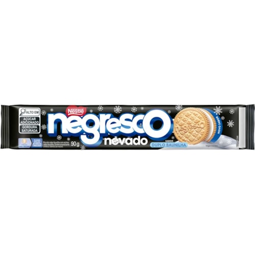 Biscoito Recheado Negresco Nevado Sabor Duplo Baunilha 90g