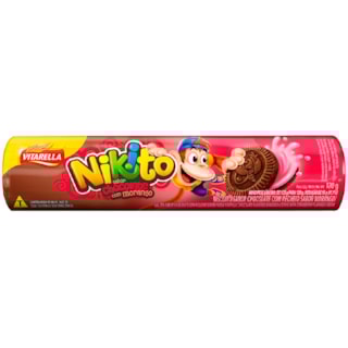 Biscoito Recheado Nikito Chocolate e Morango 120g