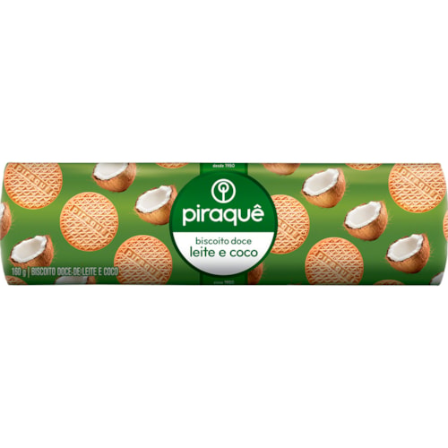 Biscoito Recheado Piraquê Leite e Coco 160g