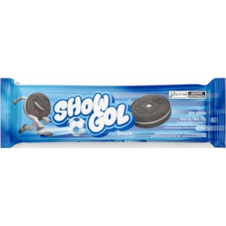 Biscoito Recheado Show Gol Black Sabor Baunilha 76g