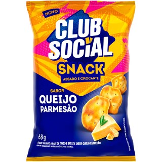 Biscoito Snack Club Social Queijo Parmesão 68g