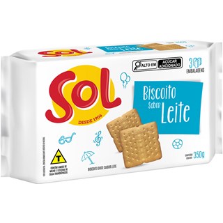 Biscoito Sol Sabor Leite 350g