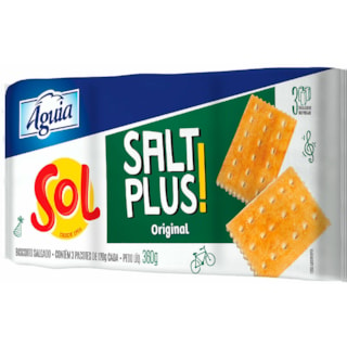 Biscoito Sol Salt Plus 360g