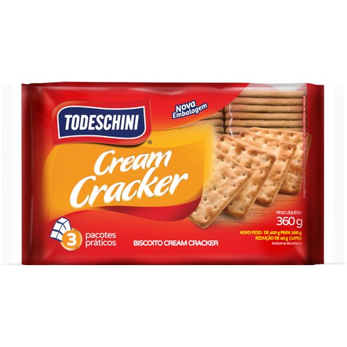 Biscoito Todeschini Cream Cracker 360g