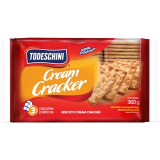 Biscoito Todeschini Cream Cracker 360g