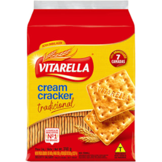 Biscoito Vitarella Cream Cracker Tradicional 350g