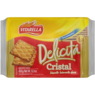 Biscoito Vitarella Delicitá Cristal Pacote com 414g
