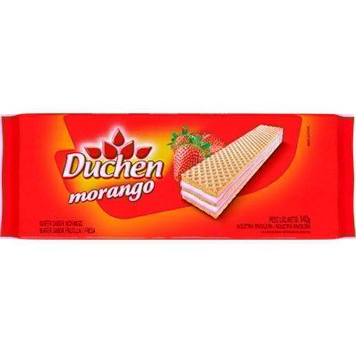 Biscoito Wafer Duchen Morango 127g