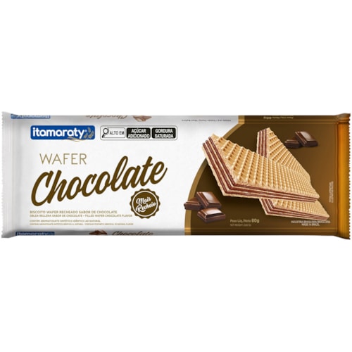 Biscoito Wafer Itamaraty Sabor Chocolate 80g