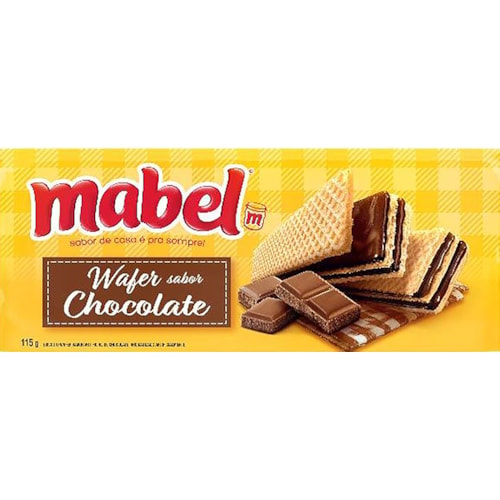 Biscoito Wafer Mabel Chocolate 115g