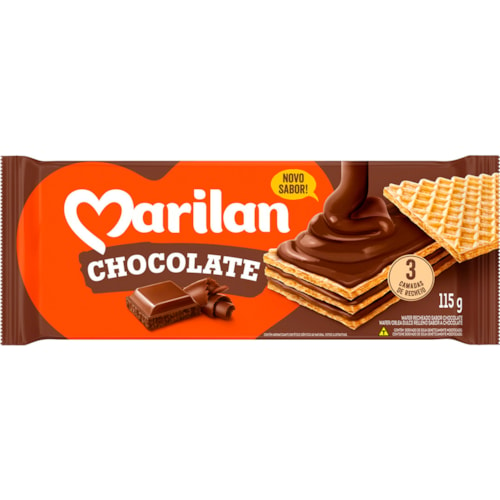 Biscoito Wafer Marilan Chocolate 115g