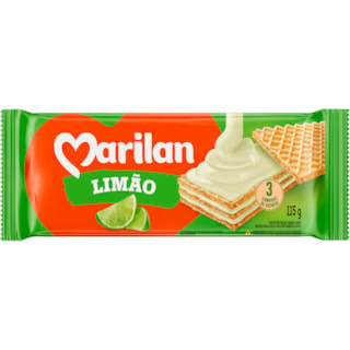 Biscoito Wafer Marilan Limão 115g