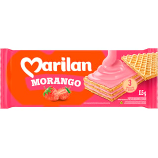 Biscoito Wafer Marilan Morango 115g