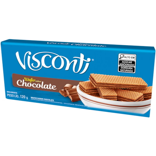 Biscoito Wafer Visconti Chocolate 120g